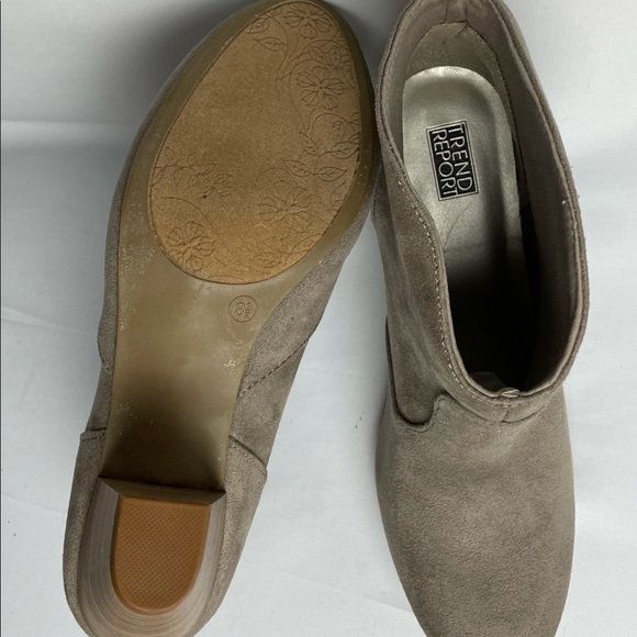 Trend Report Chunky Block High Heel Suede Boot 8.5 - Picture 9 of 12